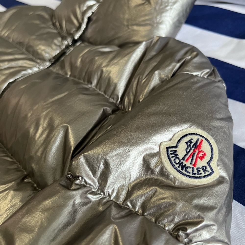 Silver women’s Moncler coat size 1
